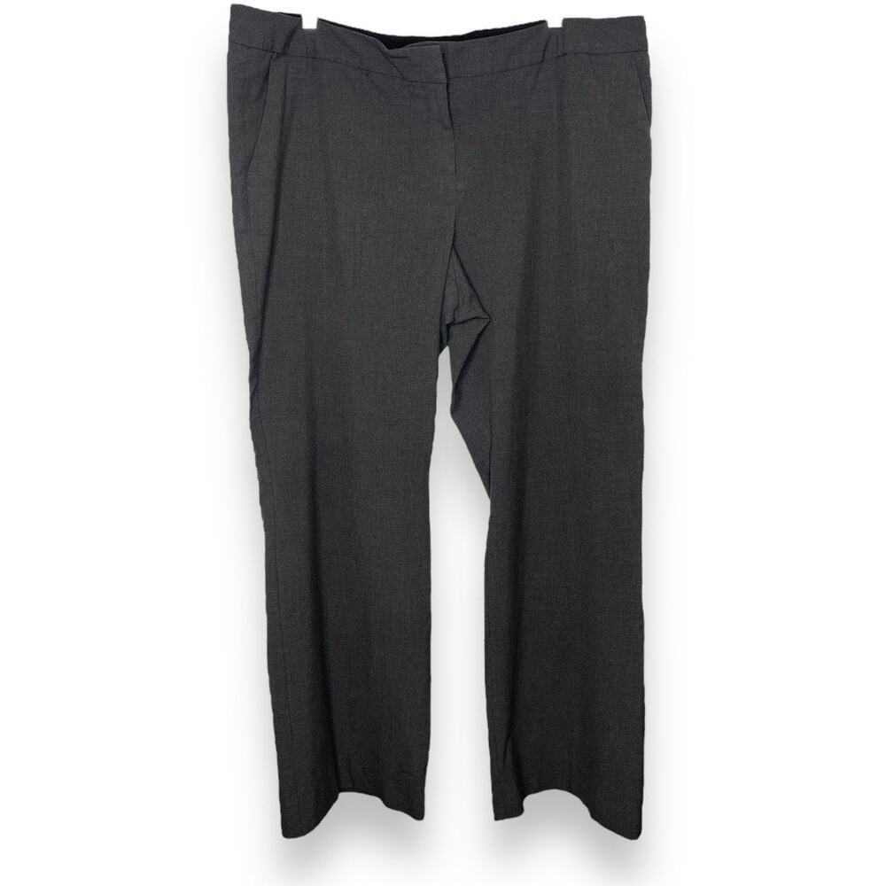 Isaac Mizrahi Career Grey Dress Pants Plus Size 18